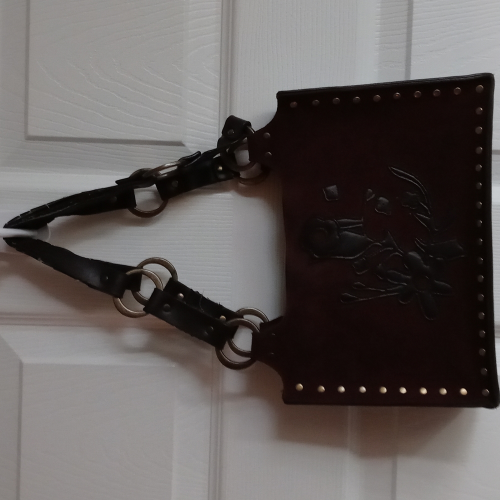 Suede purse